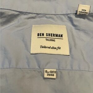 Ben Sherman Blue and White Checkered Shirt